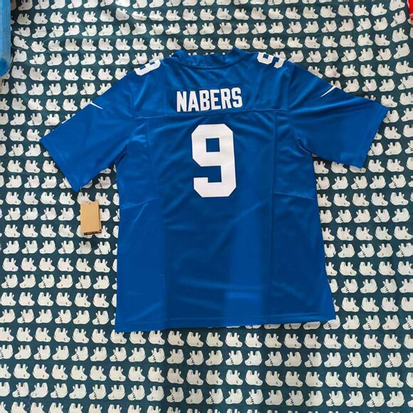 Malik Nabers New York Giants Blue Nike Jersey #9 - Picture 3 of 8
